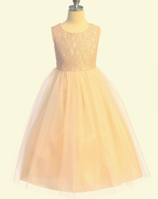 Peach and Pale Pink Easter Dress