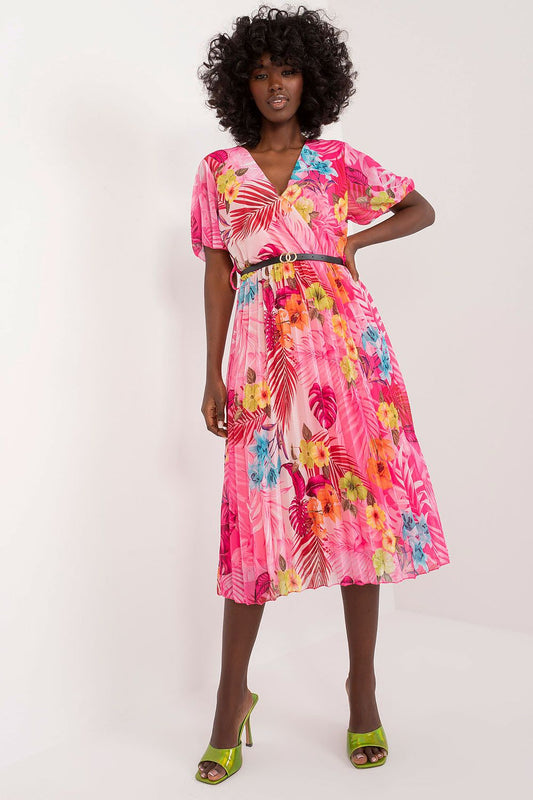 Pink Floral Daydress by Italy Moda