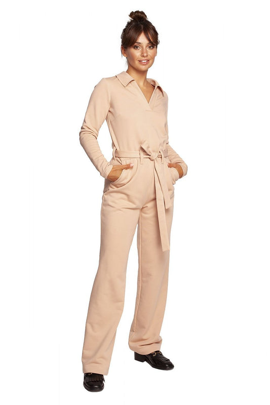 Belted Cotton Jump Suit in 5 Colors